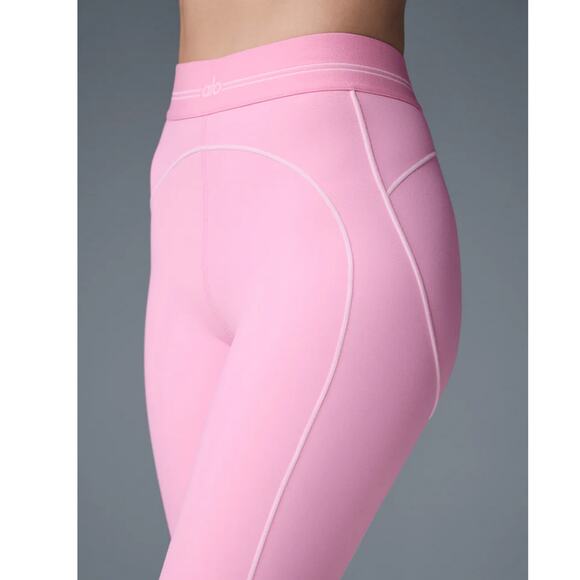 Alo Airbrush High-Waist Heart Throb Legging L - Picture 10 of 10